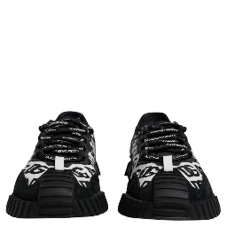 Black Logo Lace Up Low Top NS1 Sneakers Shoes