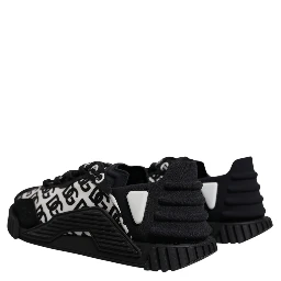 Black Logo Lace Up Low Top NS1 Sneakers Shoes