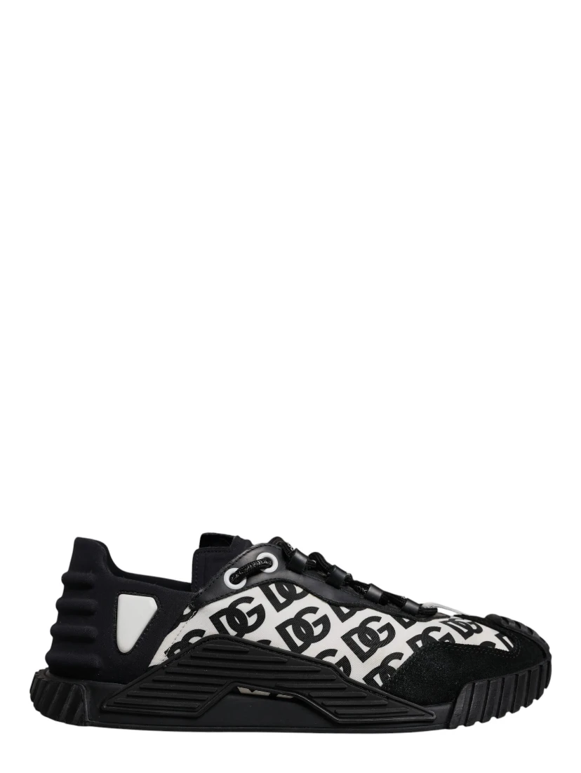Black Logo Lace Up Low Top NS1 Sneakers Shoes