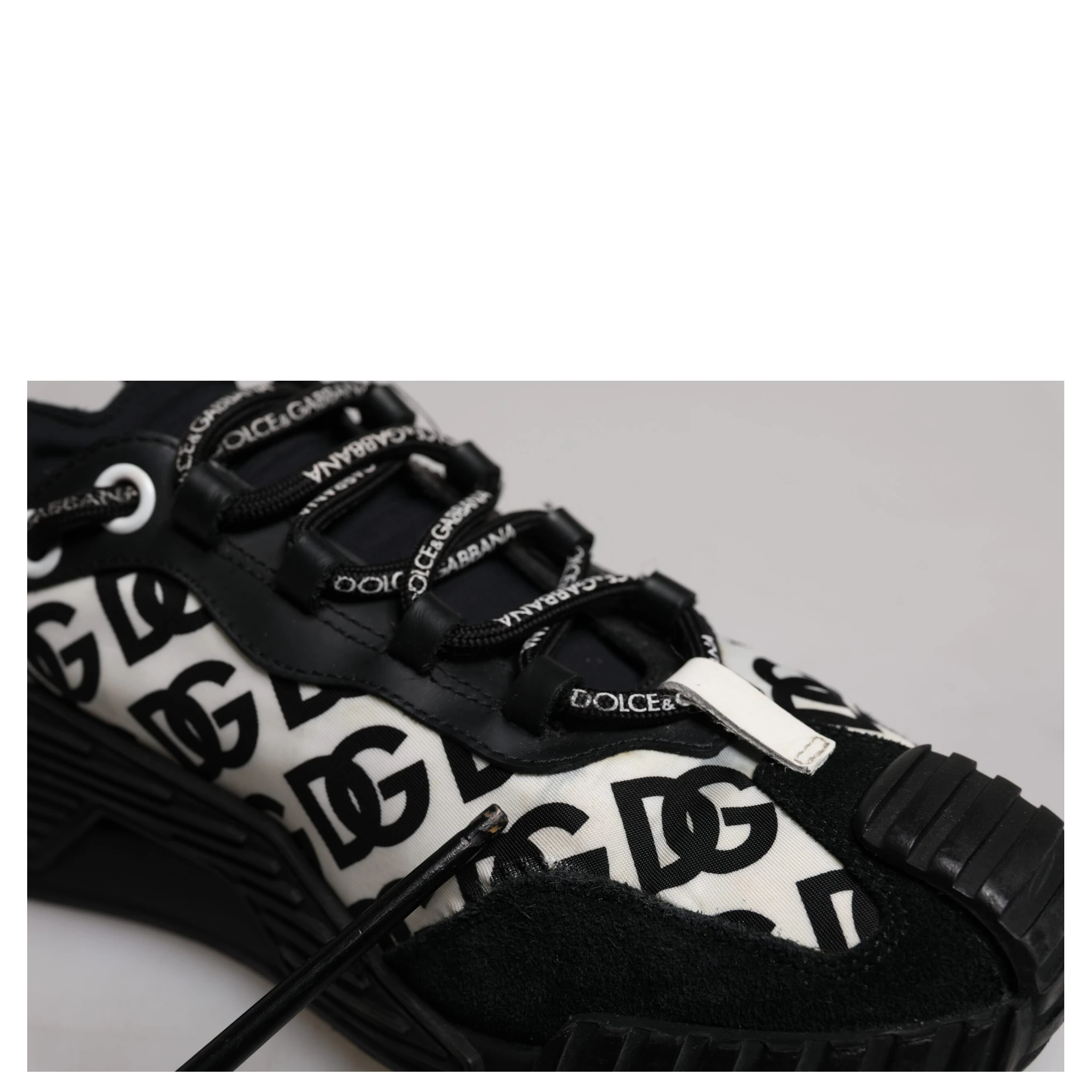 Black Logo Lace Up Low Top NS1 Sneakers Shoes