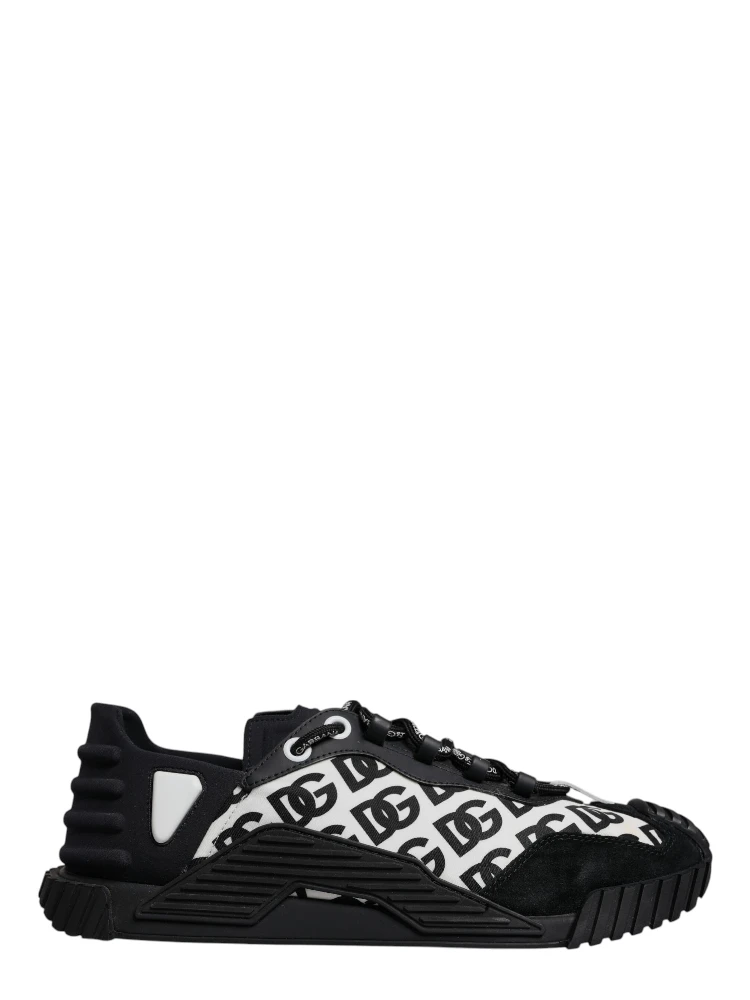 Black Logo Lace Up Low Top NS1 Sneakers Shoes