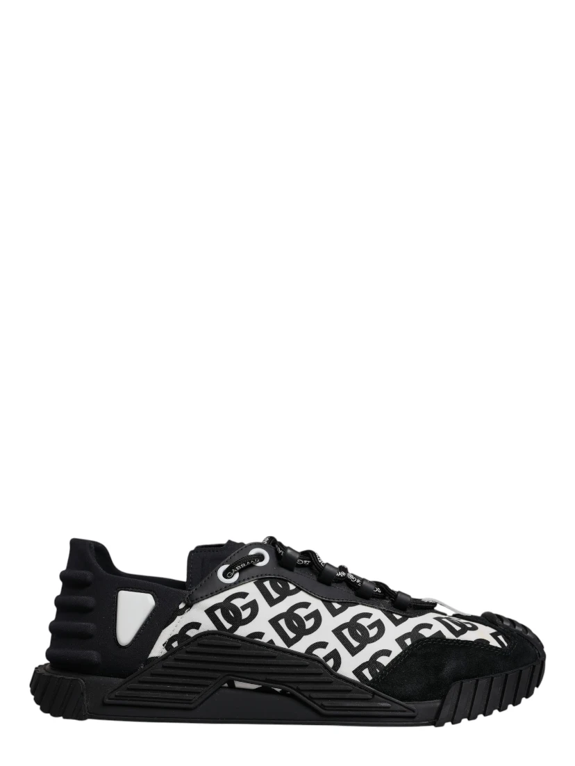Black Logo Lace Up Low Top NS1 Sneakers Shoes