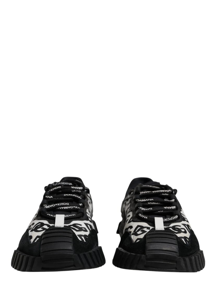 Black Logo Lace Up Low Top NS1 Sneakers Shoes