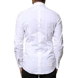 White GOLD Cotton Long Sleeves Dress Shirt