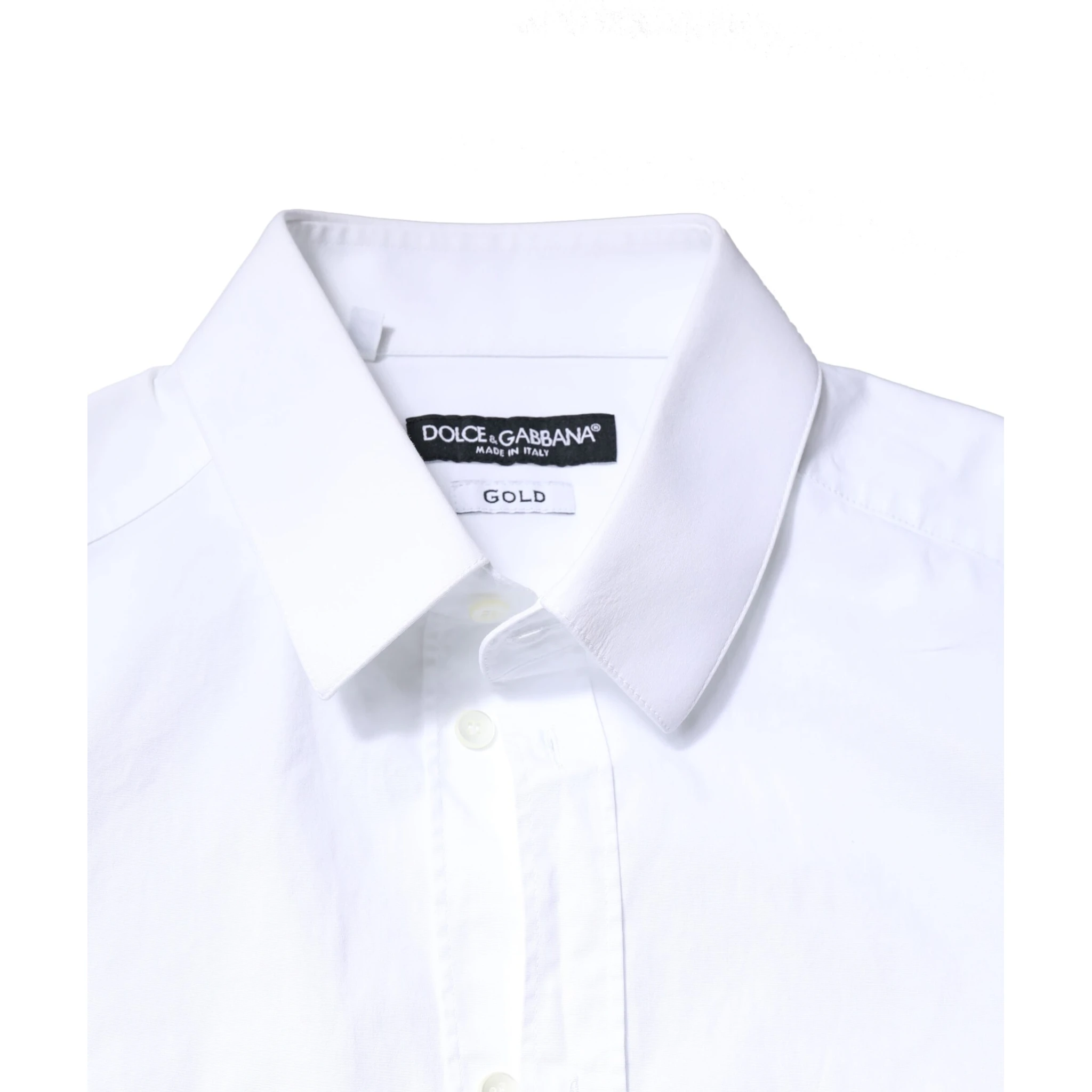 White GOLD Cotton Long Sleeves Dress Shirt