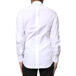 White GOLD Cotton Long Sleeves Men Dress Shirt