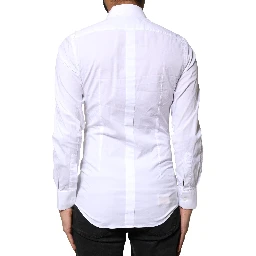 White GOLD Cotton Long Sleeves Dress Shirt