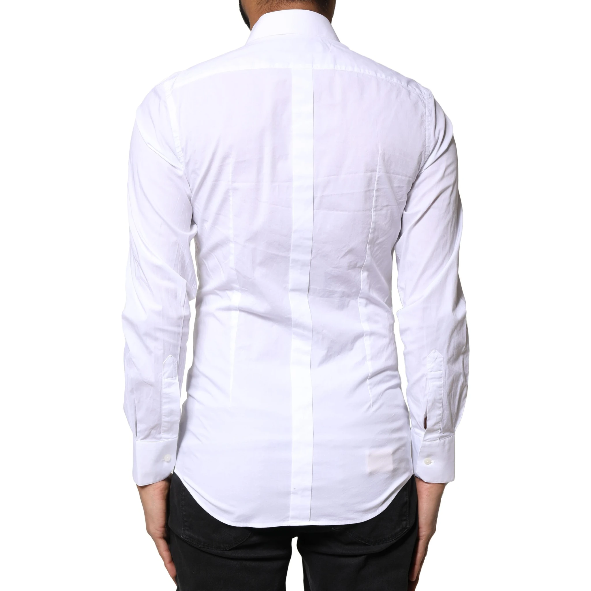 White GOLD Cotton Long Sleeves Dress Shirt