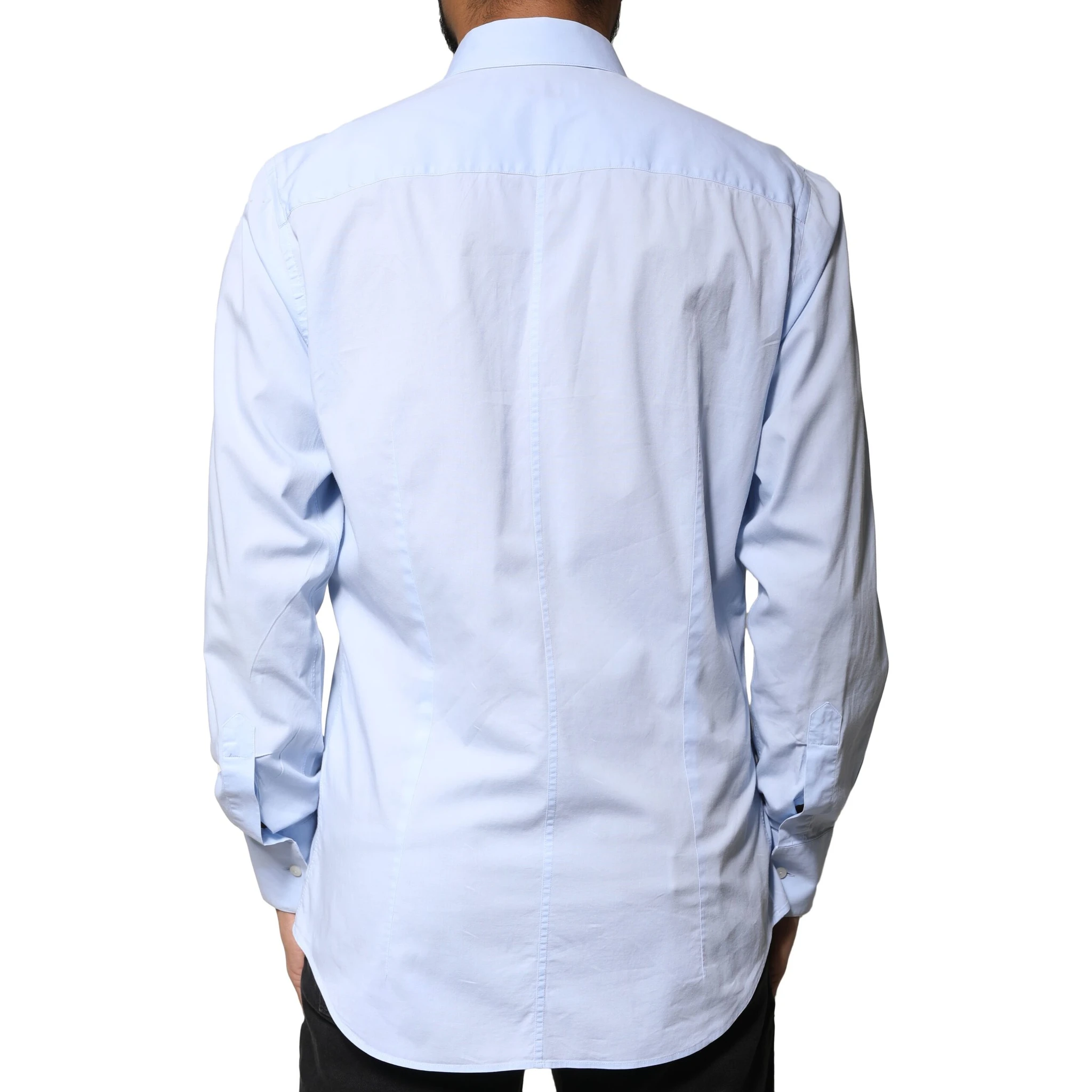Light Blue Cotton MARTINI Formal Dress Shirt