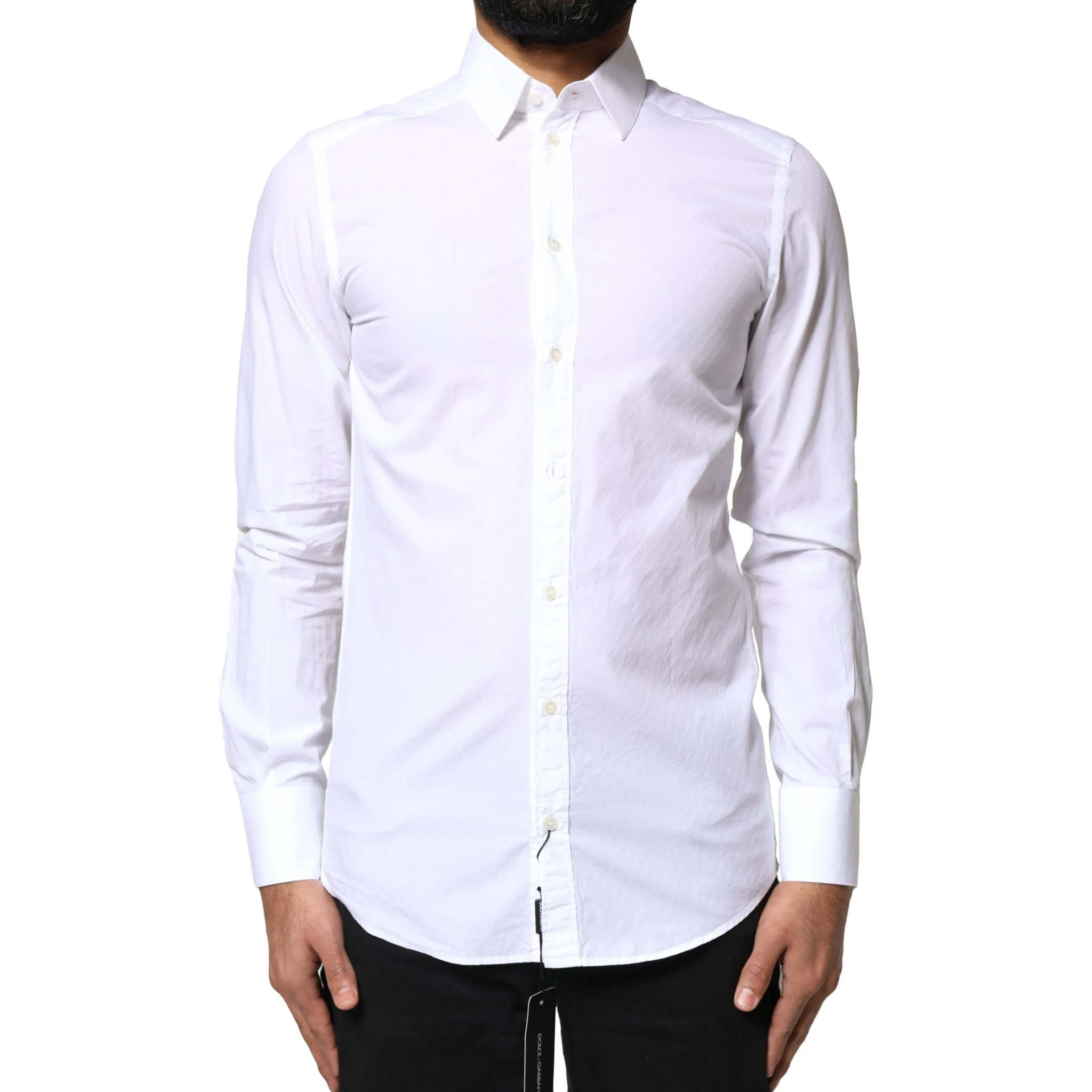 White Cotton MARTINI Formal Men Dress Shirt
