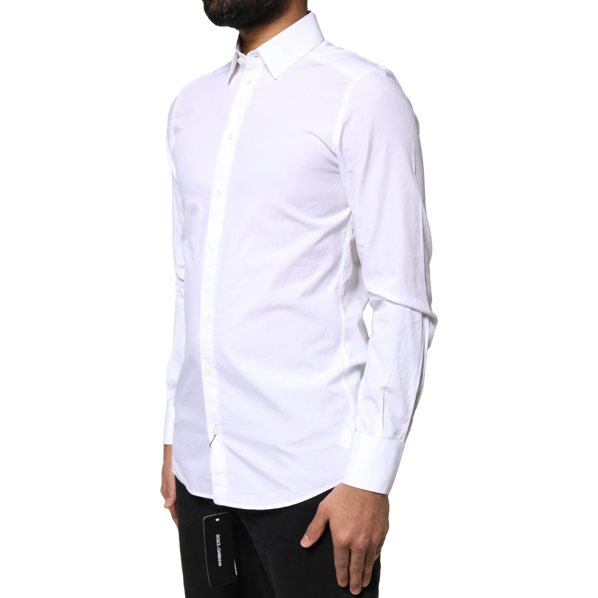 White Cotton MARTINI Formal Men Dress Shirt