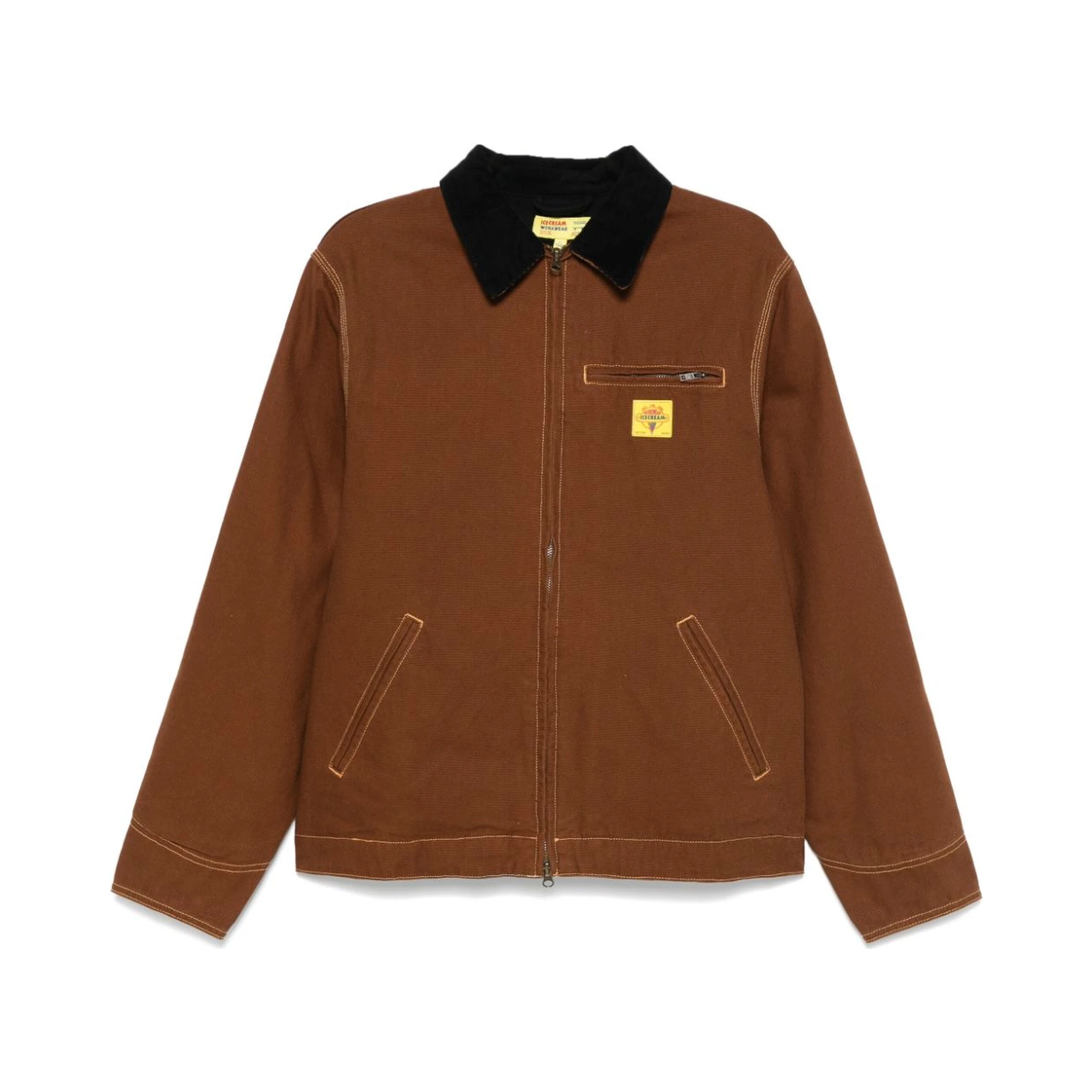ICECREAM Canvas Workwear Jacket In Brown