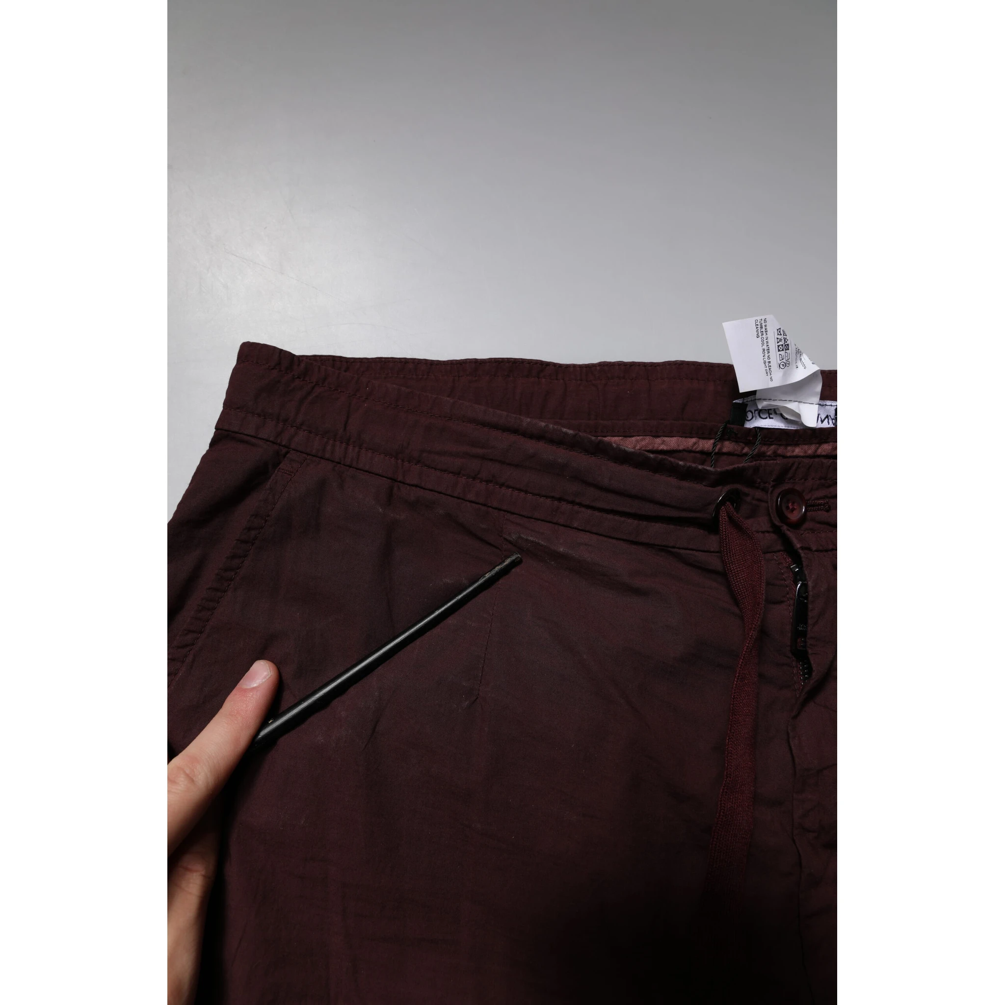 Maroon Cotton Cargo Jogger Sweatpants Pants