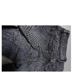 Dark Gray Cotton Stretch Skinny Denim Jeans