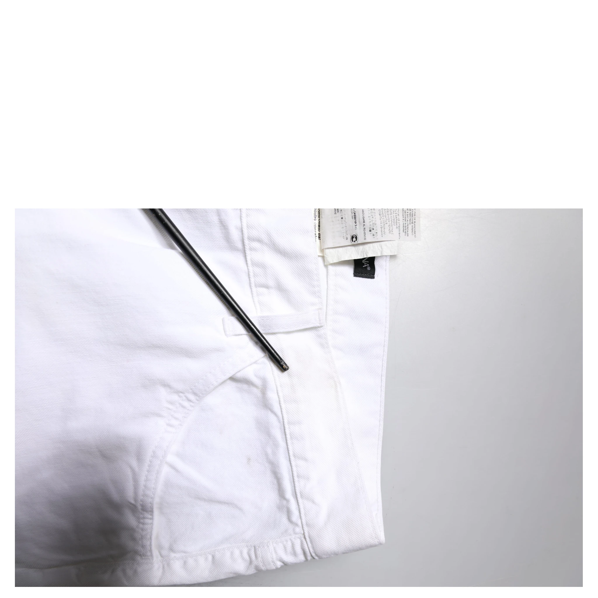 White Cotton Straight Men Denim Jeans