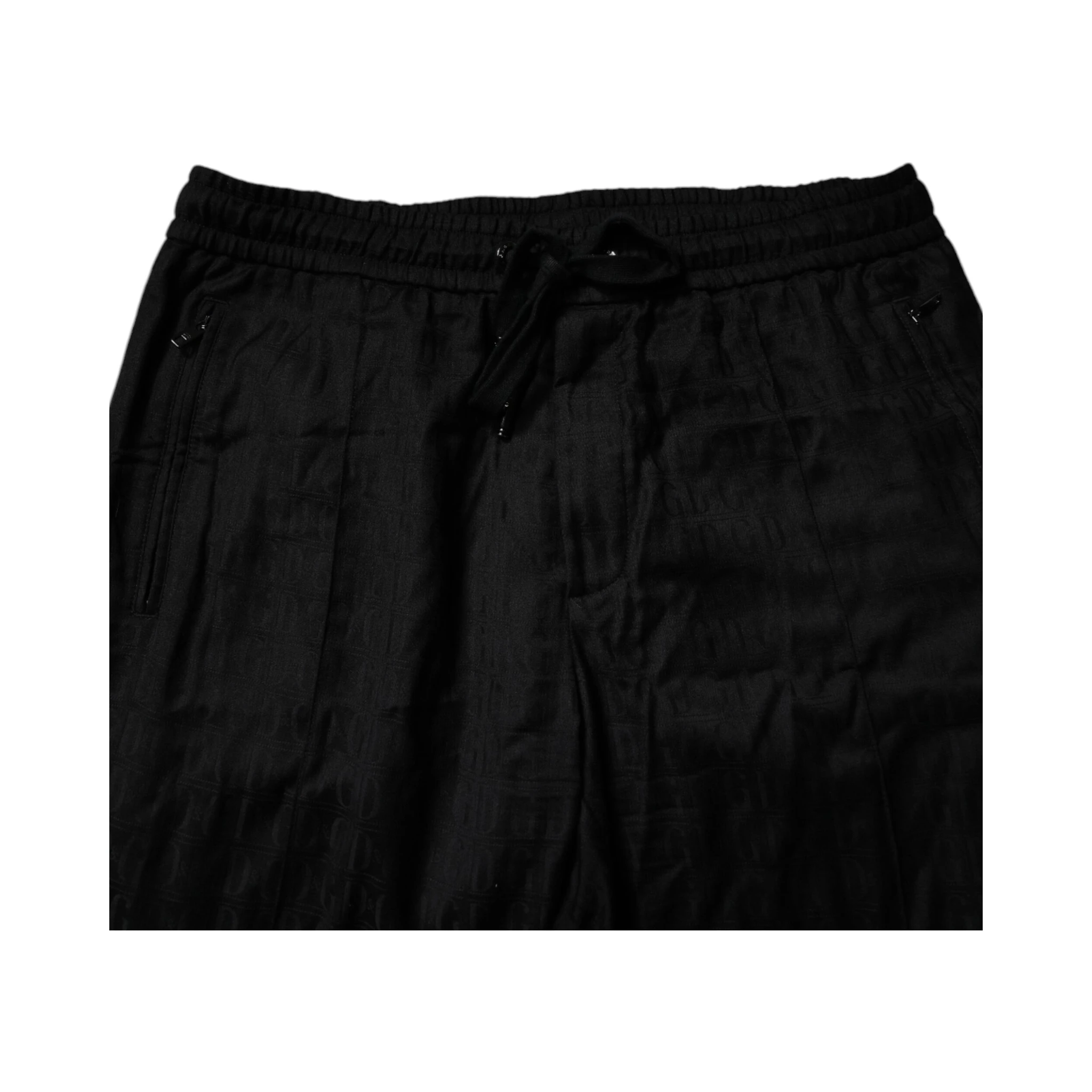 Black Wool Jogger Sweatpants Pants