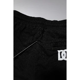 Black Cotton Jogger Sweatpants Pants