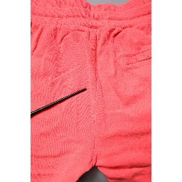 Neon Red Cotton Jogger Men Sweatpants Pants