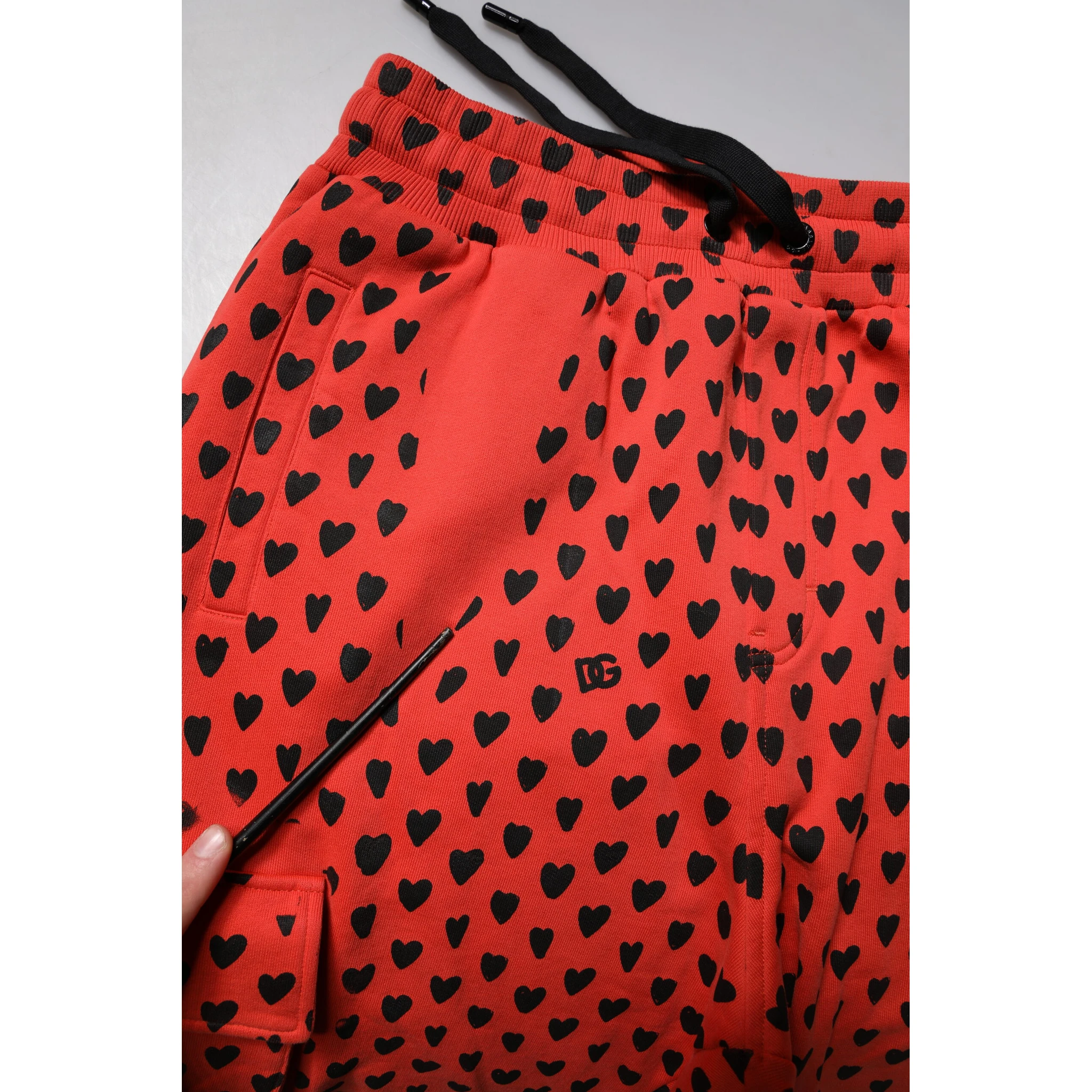 Red Hearts Cargo Jogger Men Sweatpants Pants