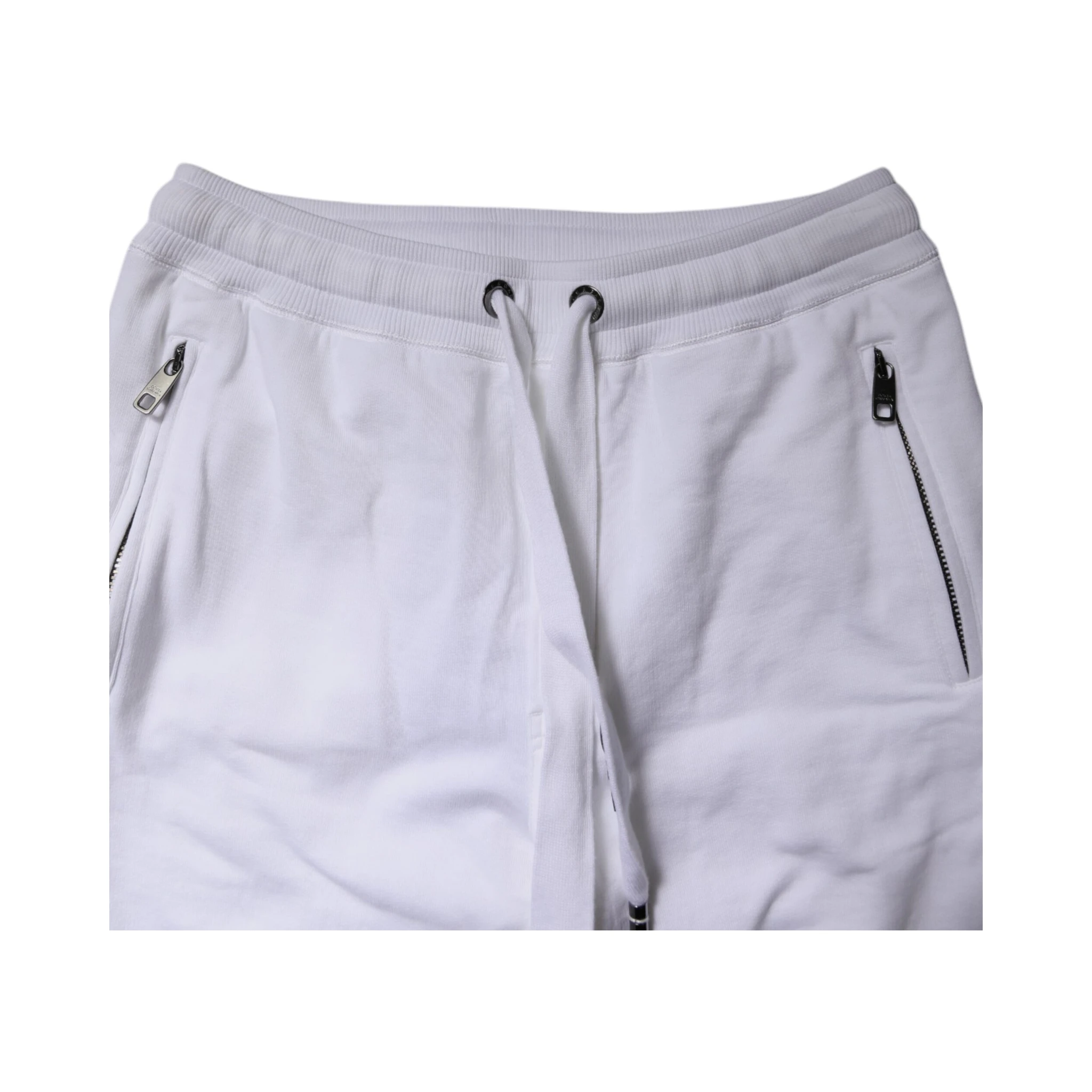 White Logo Tape Jogger Cotton Sweatpants Pants