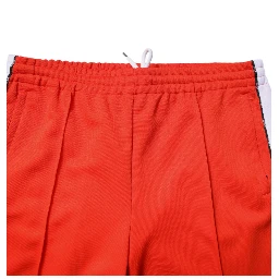 Red White Mid Waist Men Jogger Sweatpants Pants