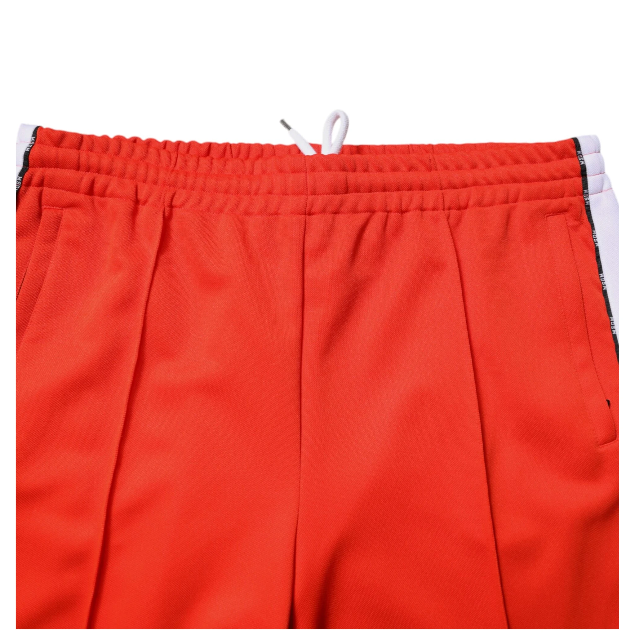 Red White Mid Waist Men Jogger Sweatpants Pants