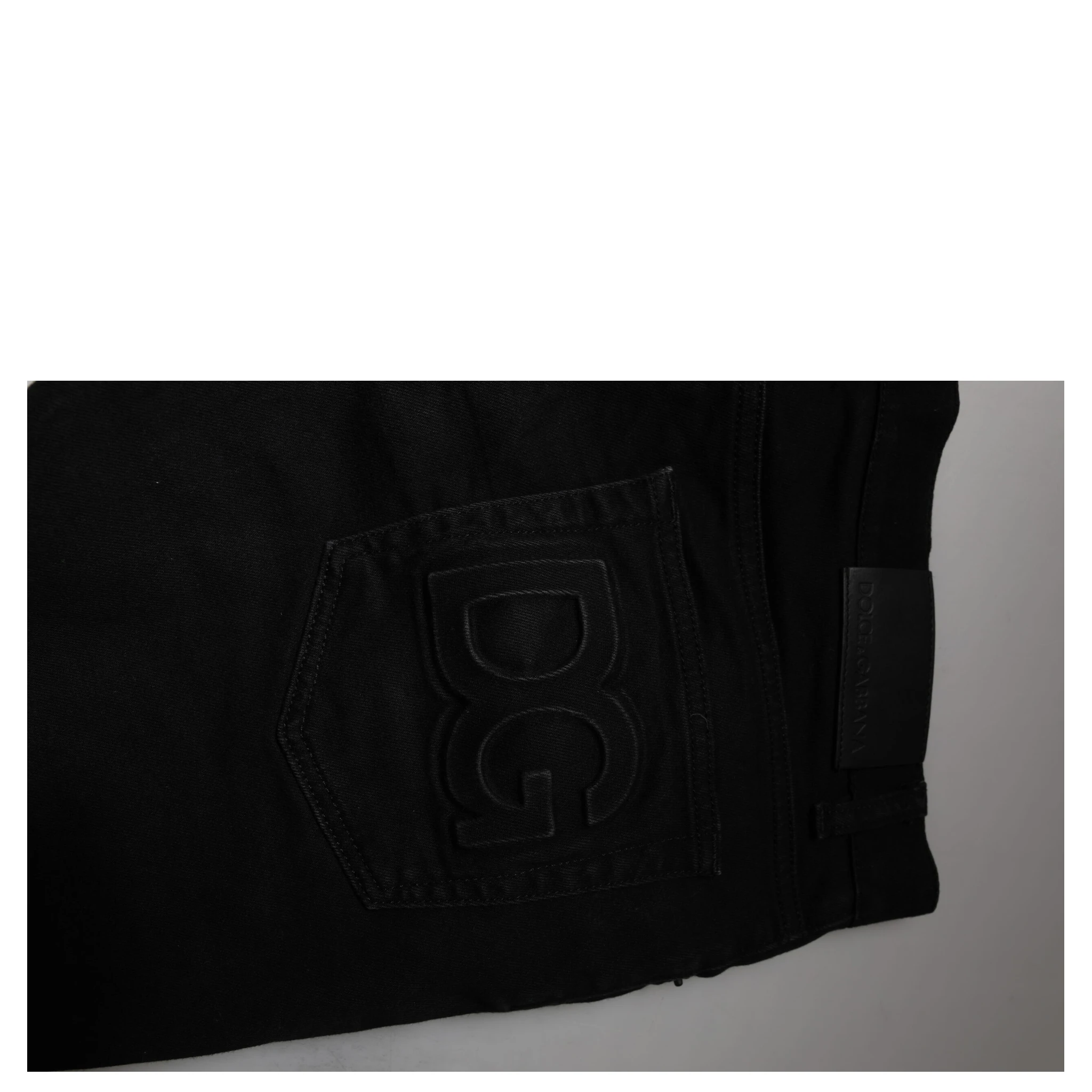 Black Cotton Stretch Skinny Men Denim Jeans