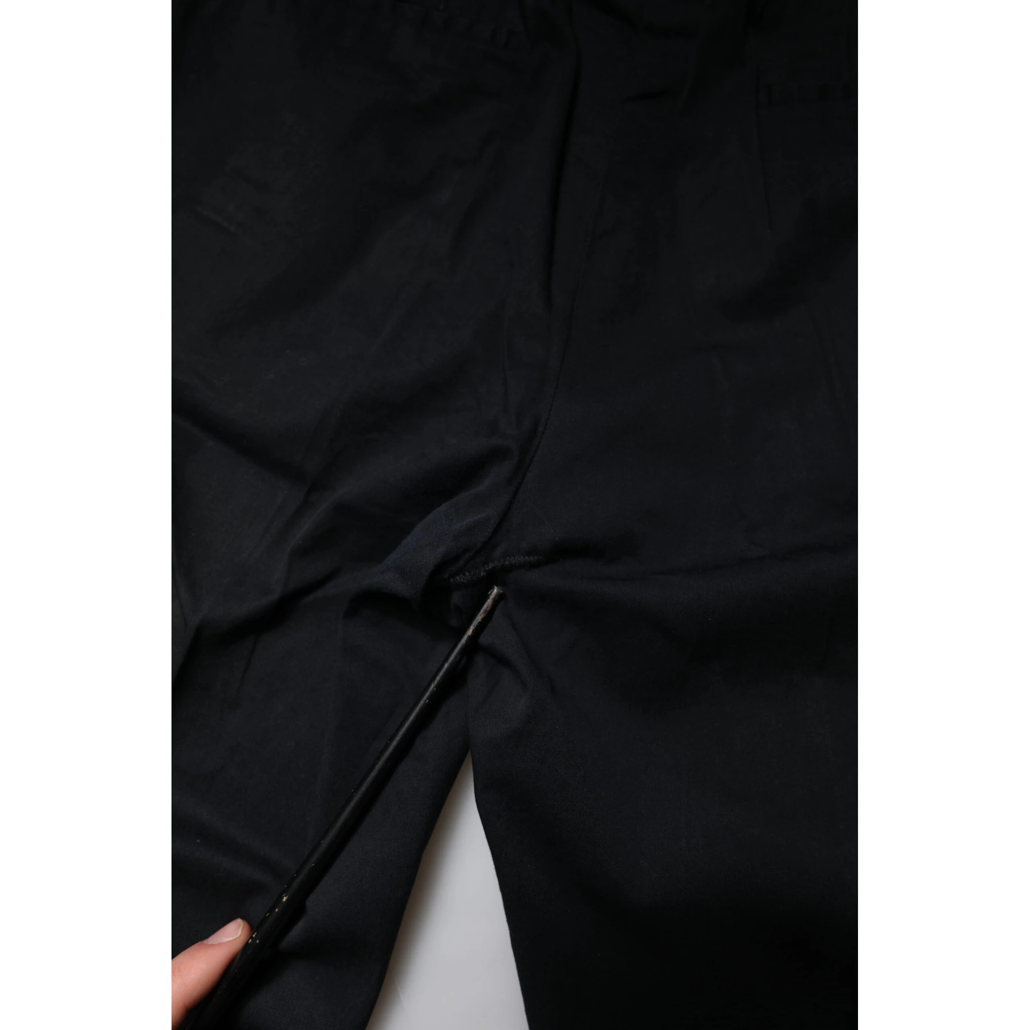 Black Cotton Stretch Skinny Dress Formal Pants