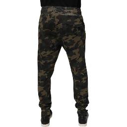 Multicolor Camouflage Jogger Sweatpants Pants