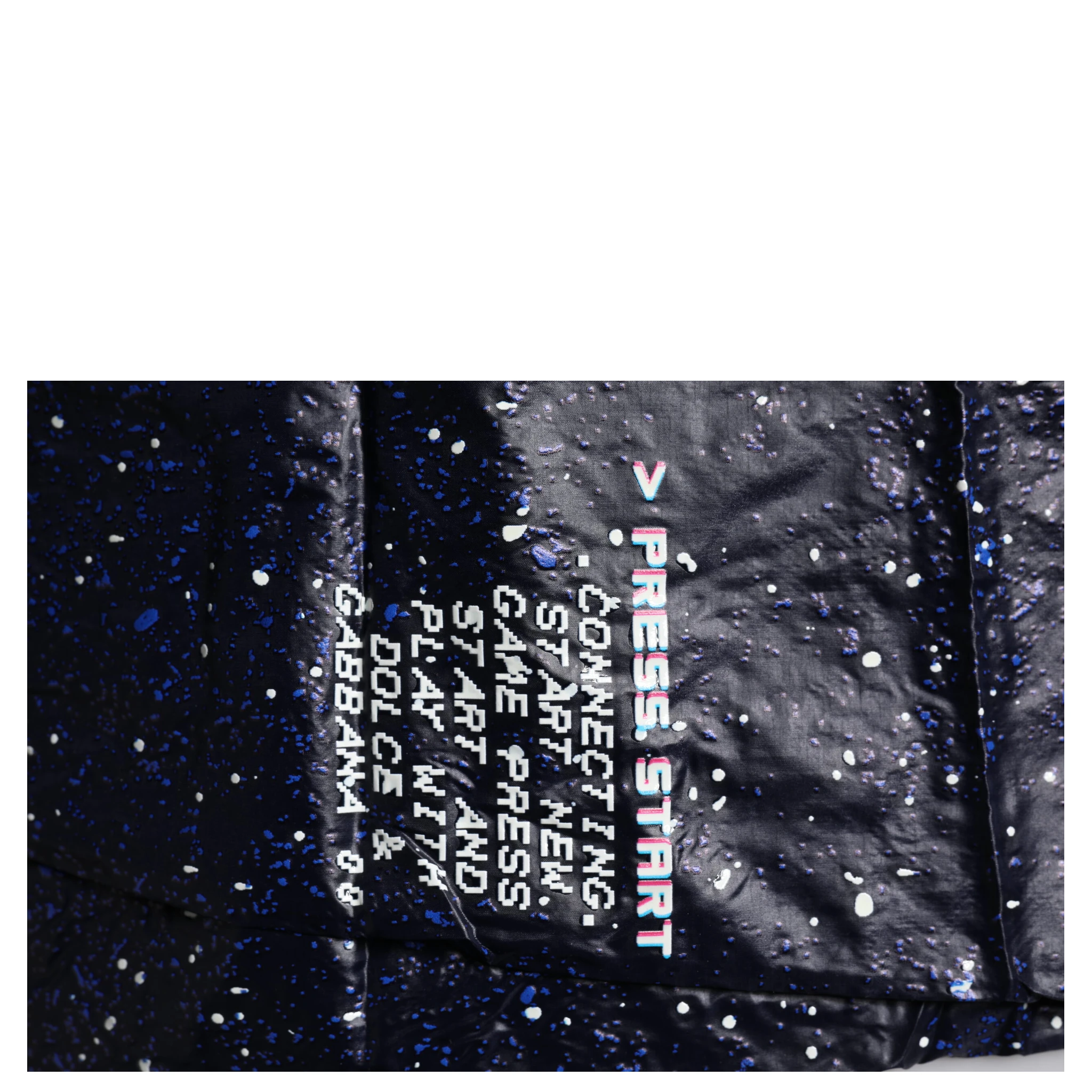 Dark Blue DG Game Print Cotton Jogger Pants