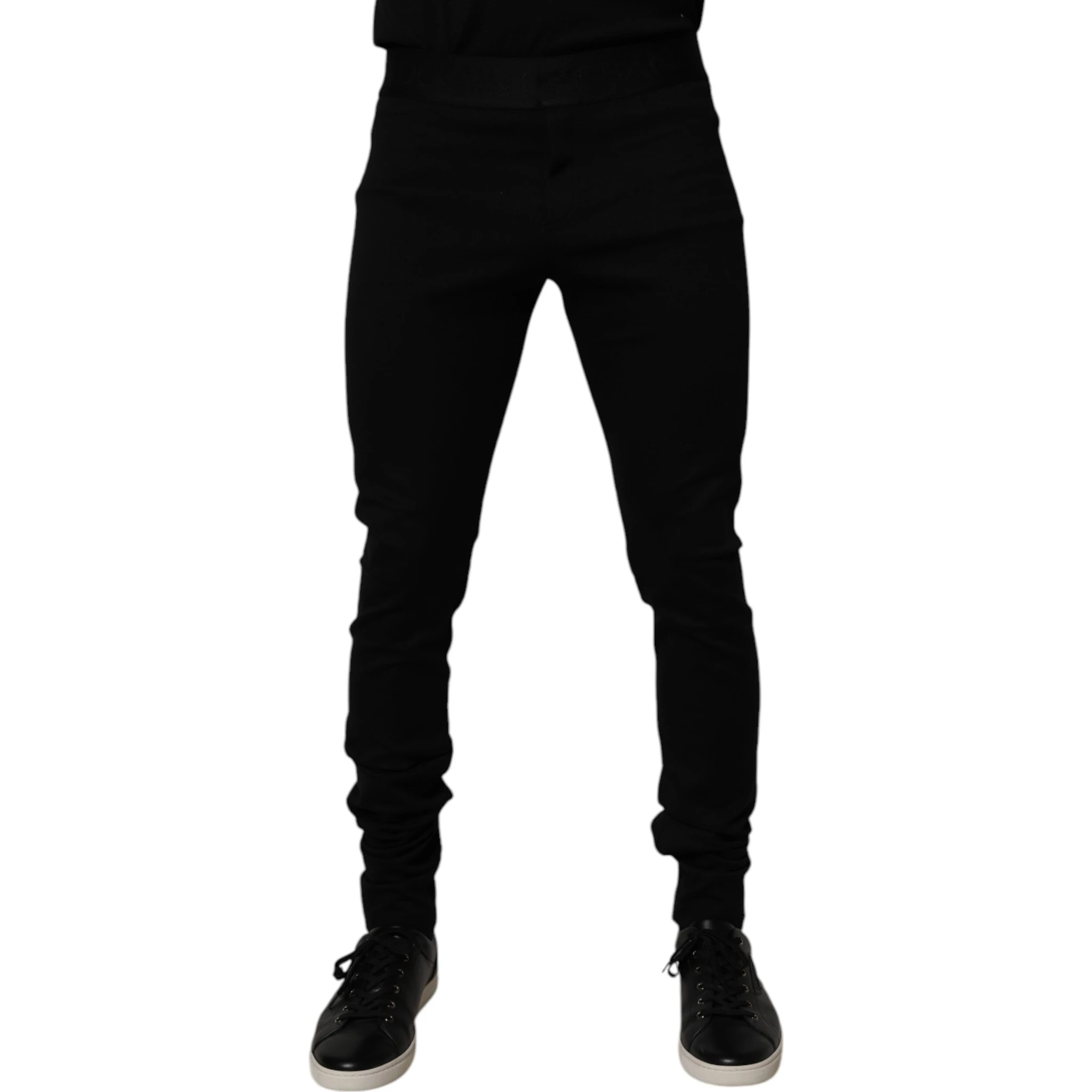 Black Cotton Jogger Men Sweatpants Pants