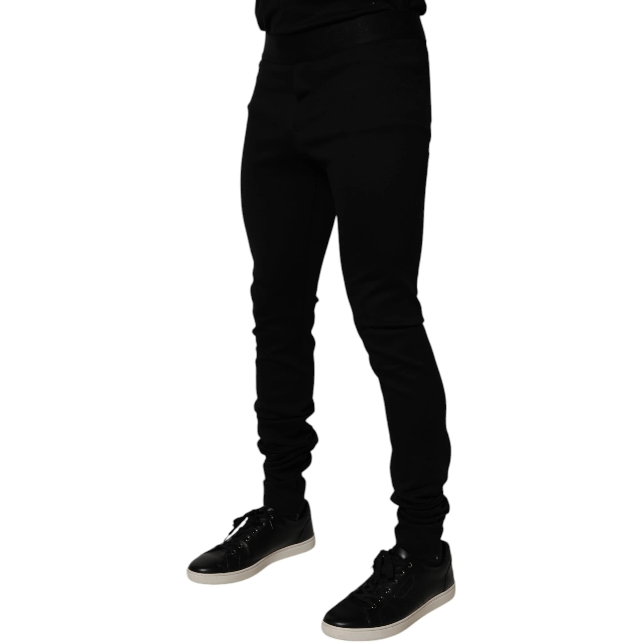Black Cotton Jogger Men Sweatpants Pants