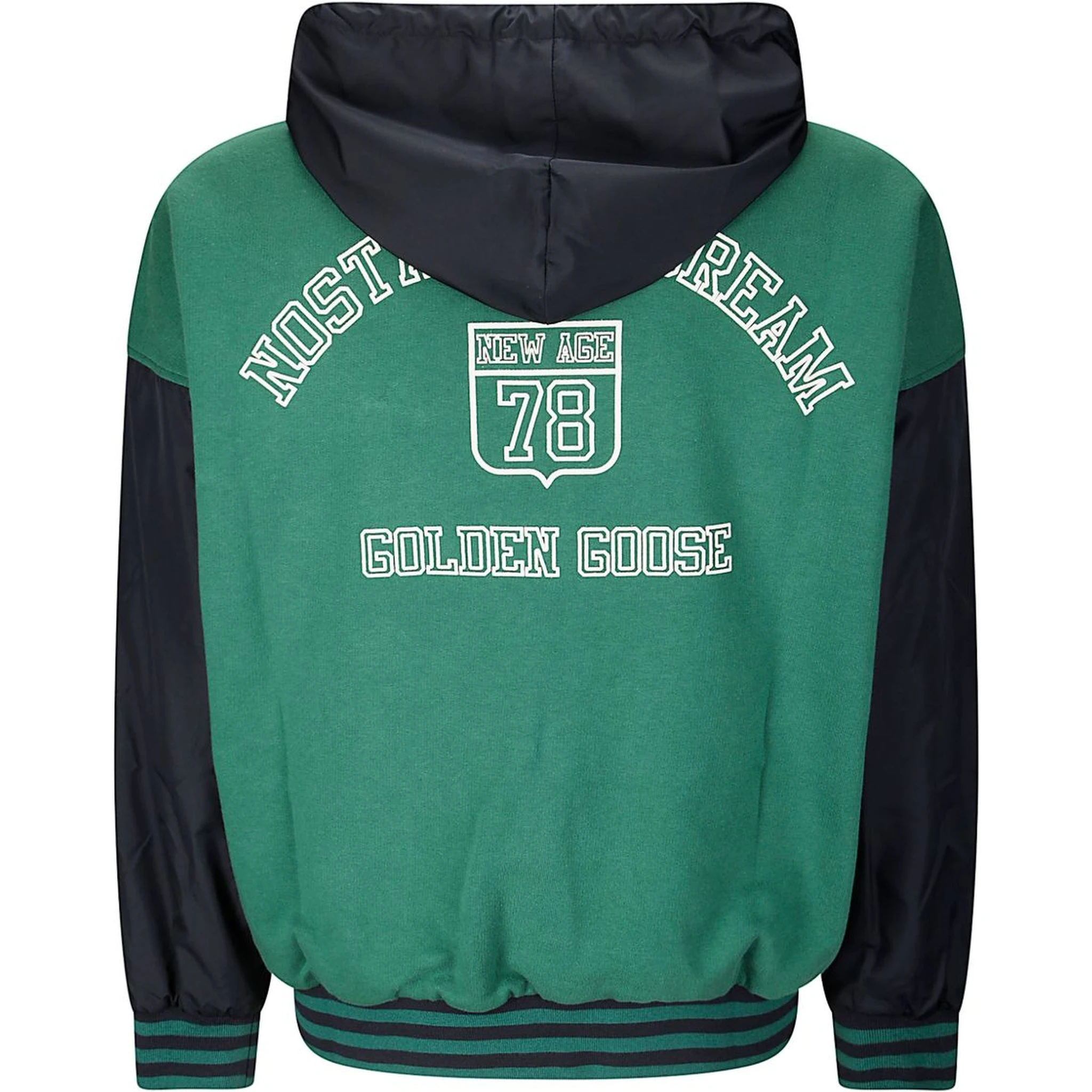Men's Organic Cotton Reversbile Hoodie In Green