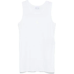 Skull-embroidered tank top