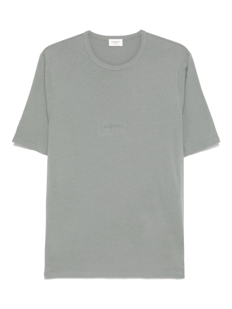 Logo-embroidered T-shirt