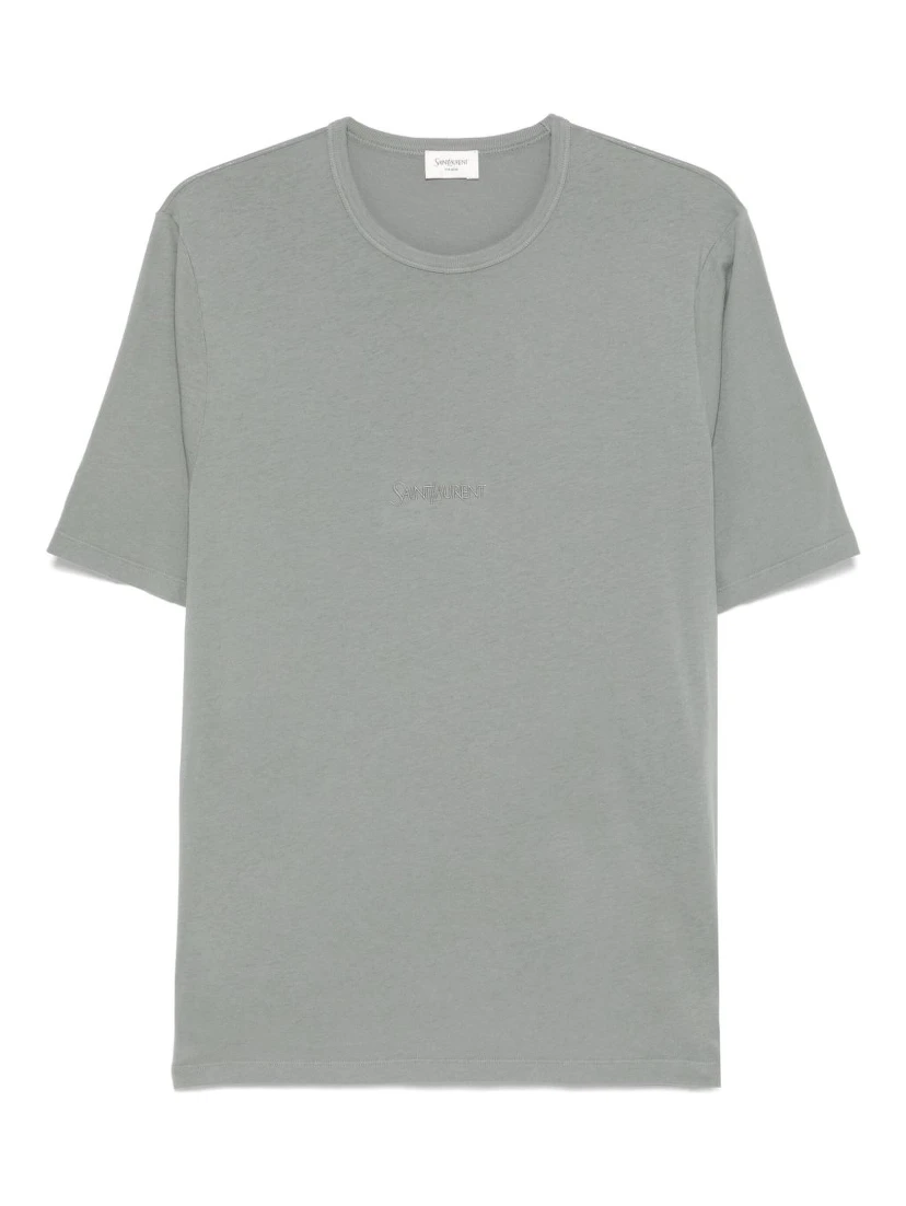 Logo-embroidered T-shirt