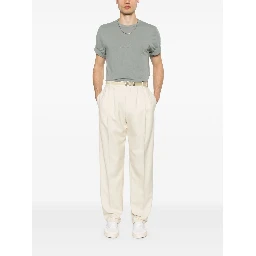 Logo-embroidered T-shirt