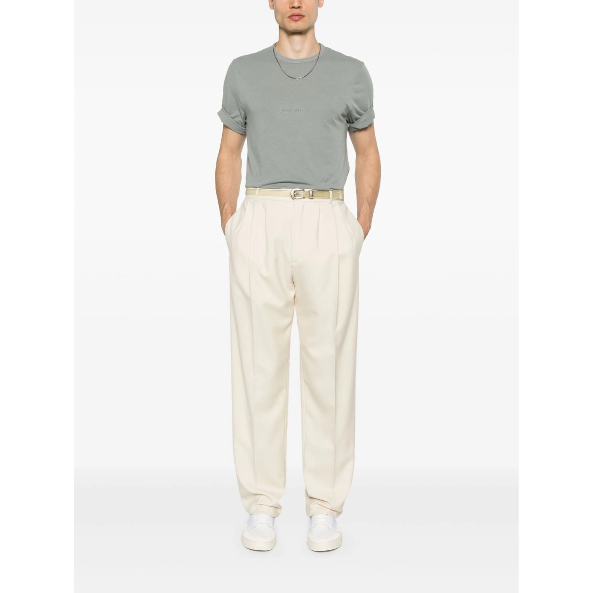 Logo-embroidered T-shirt