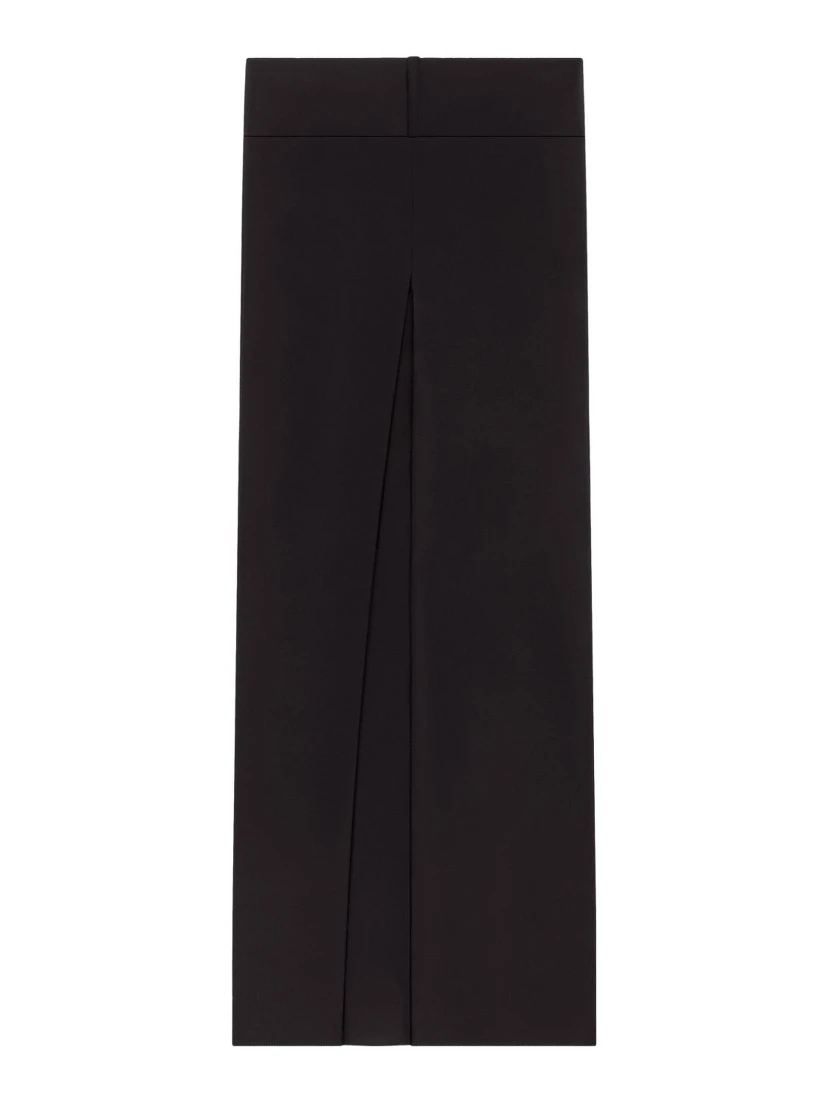 Wide-leg Trousers In Black
