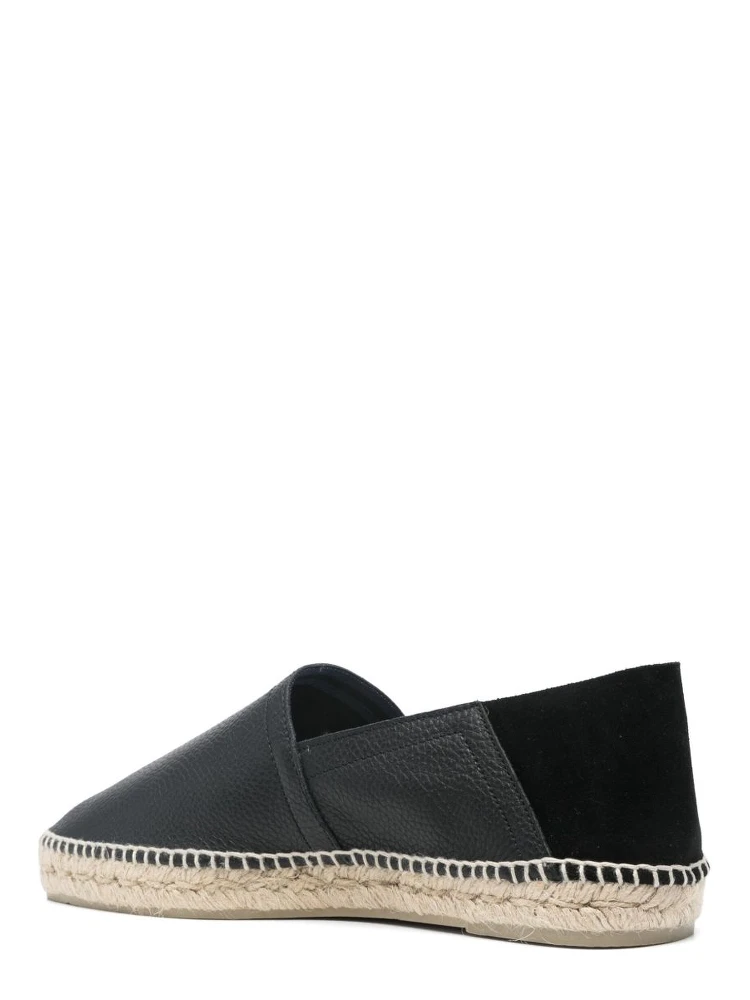 'polo' Brown Espadrillas With Braided Raphia Sole In Leather Man alternative