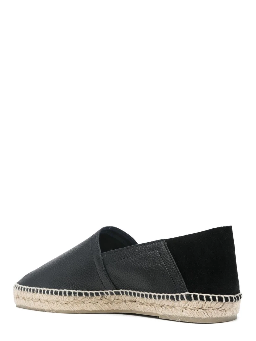 'polo' Brown Espadrillas With Braided Raphia Sole In Leather Man