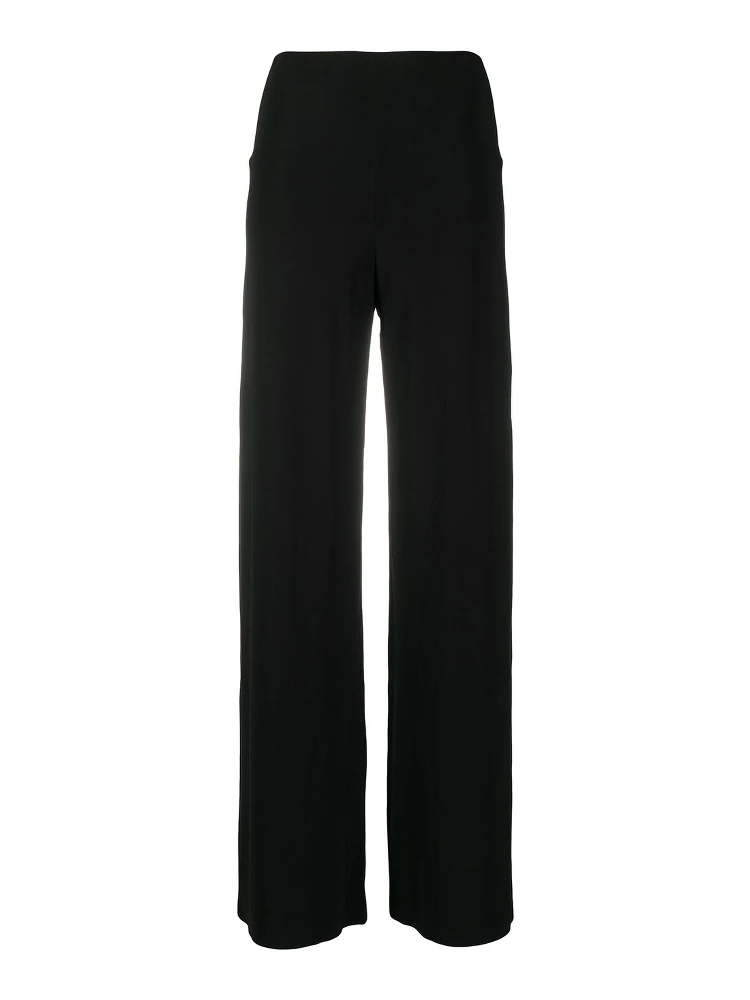 mid-rise wide-leg trousers