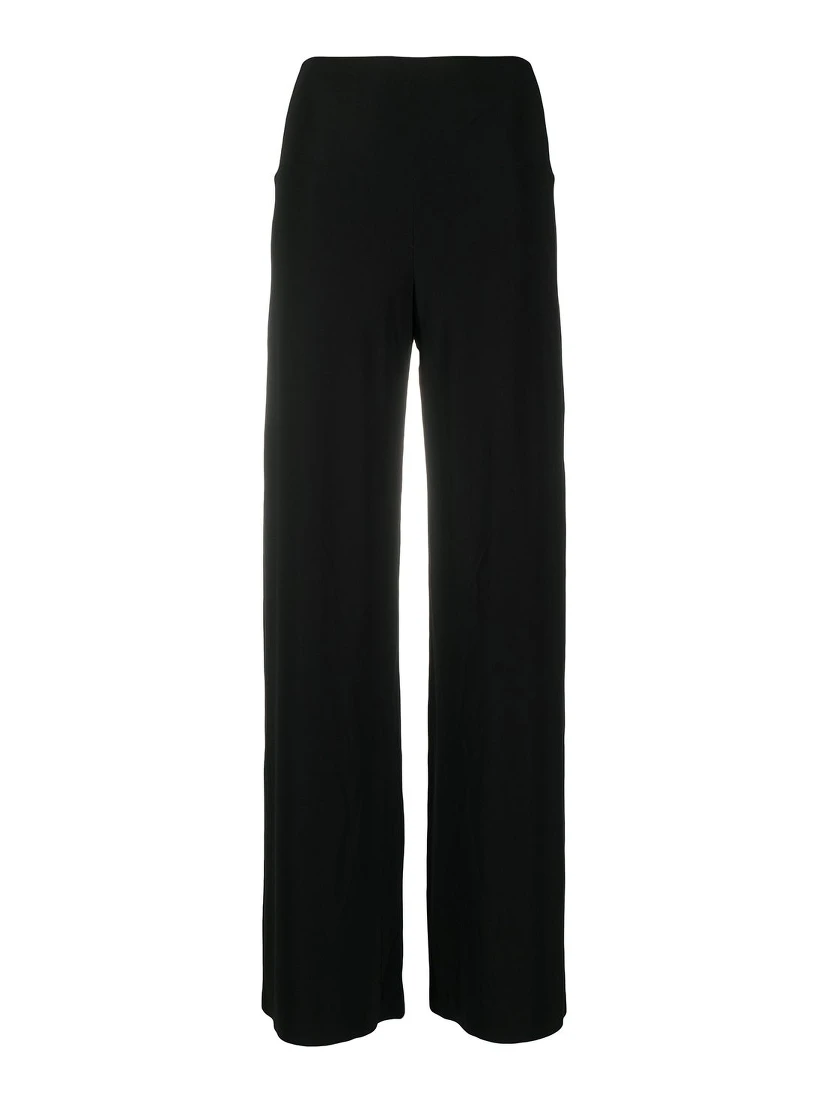 mid-rise wide-leg trousers