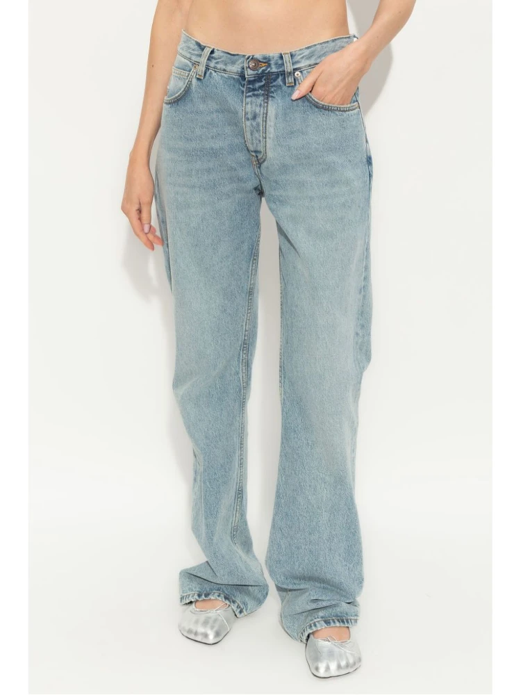Low-waist denim jeans alternative