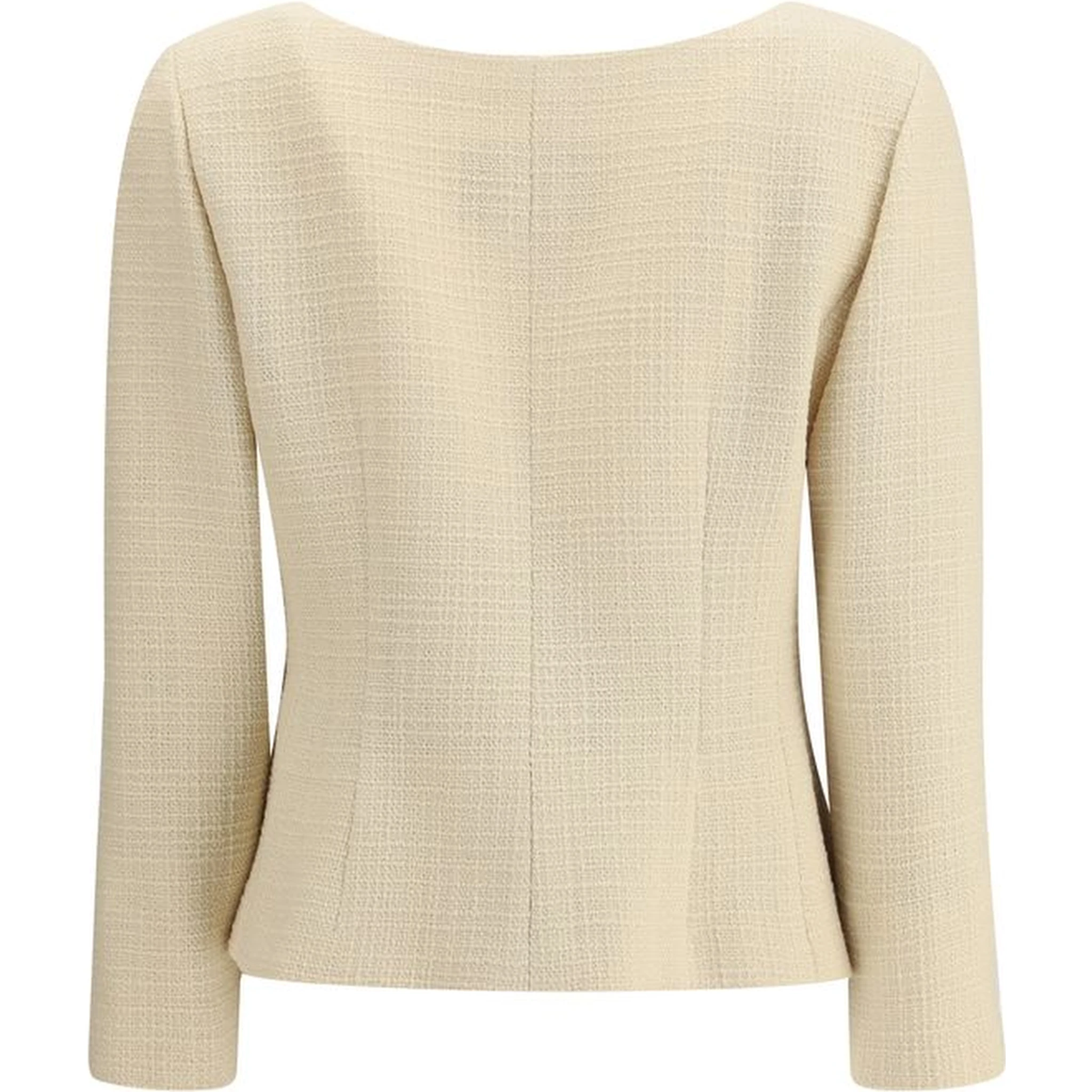 Cream Fleece Wool Coat