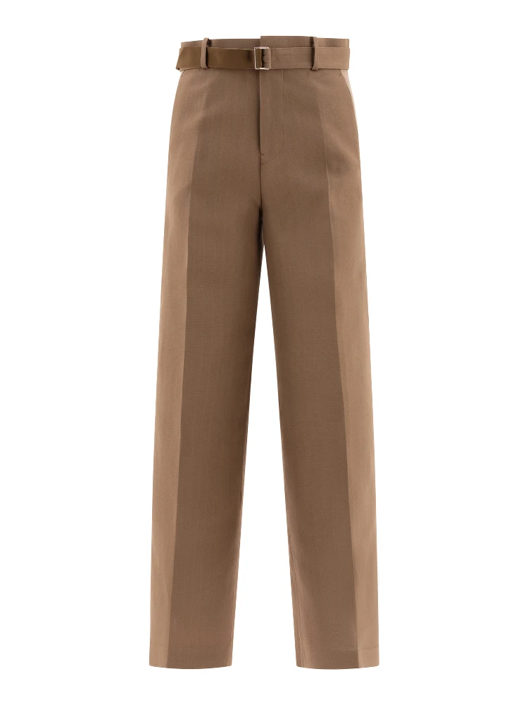 Tailored belted trousers