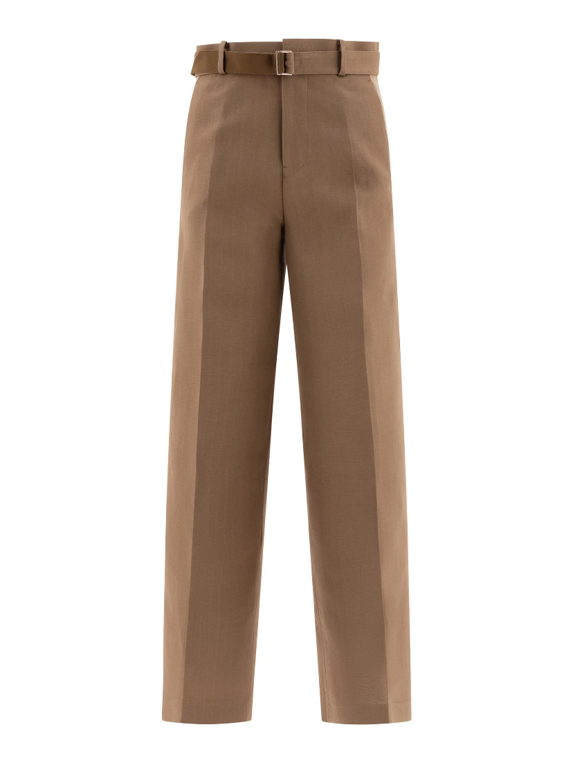 Tailored belted trousers