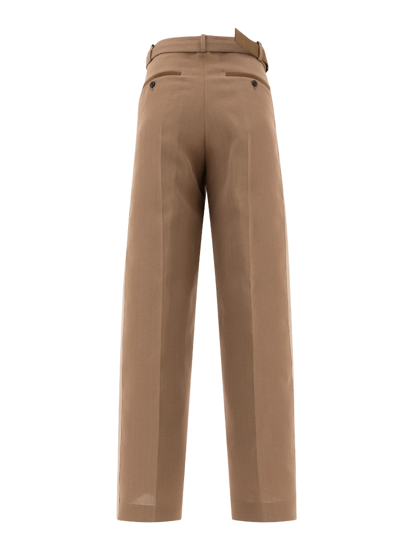Tailored belted trousers