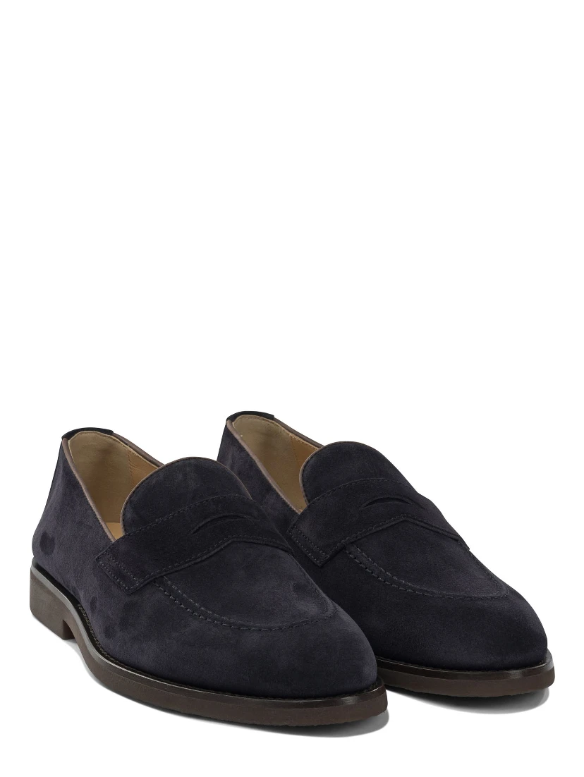 Suede "Penny" loafers
