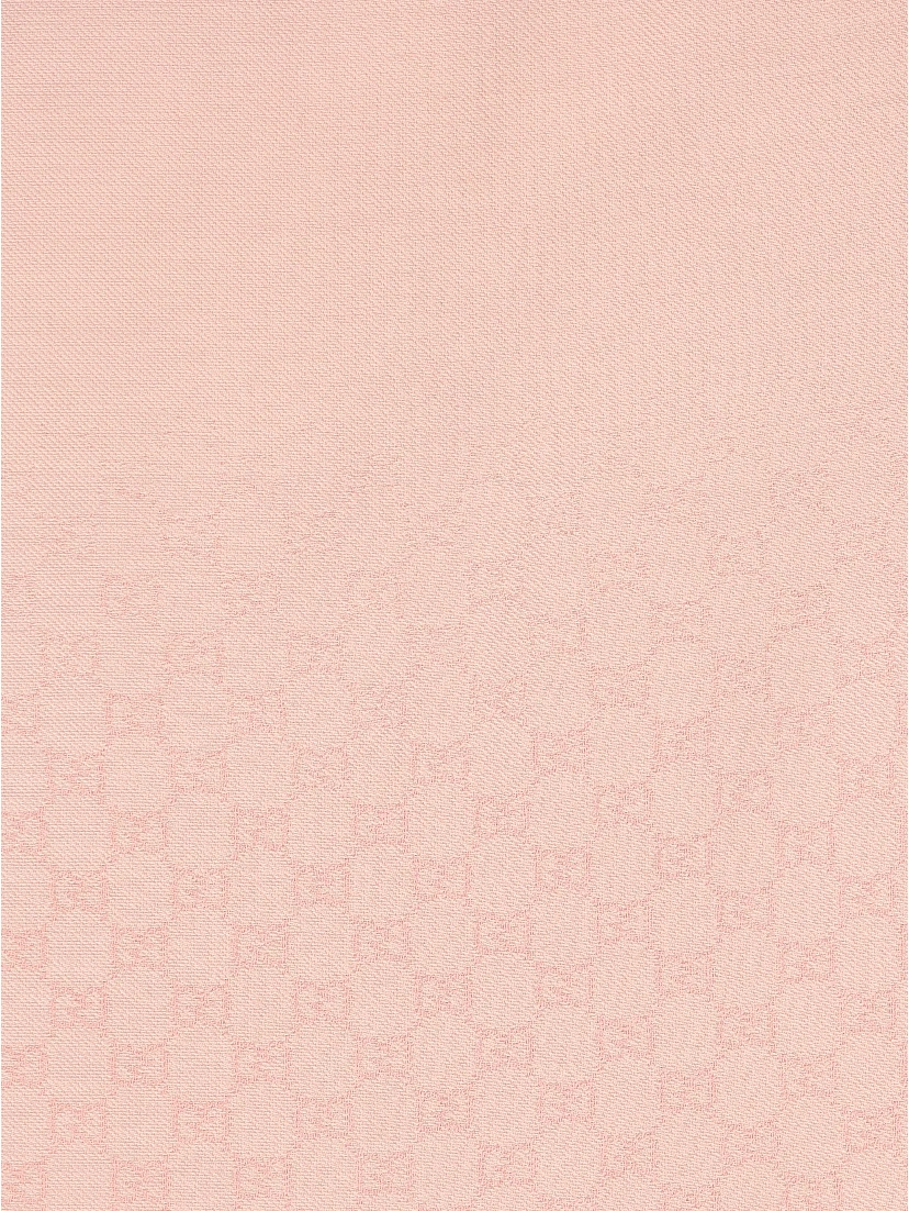 Monogram fringed scarf